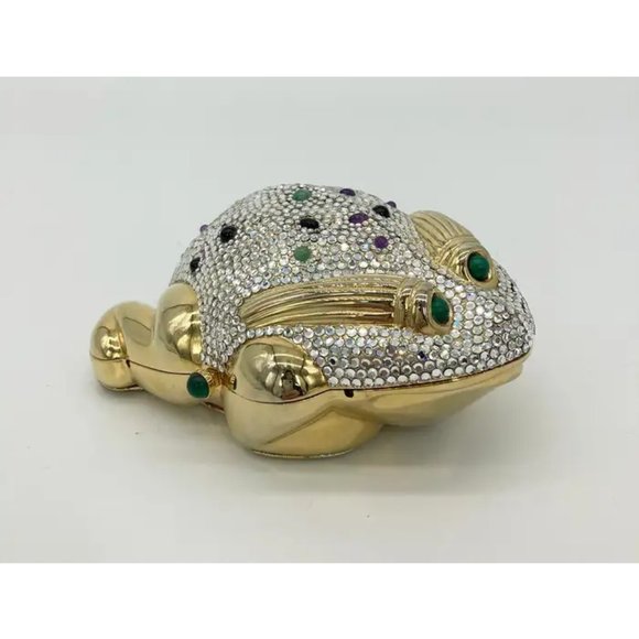 Judith Leiber Swarovski Crystal Frog Minaudiere - Picture 6 of 14